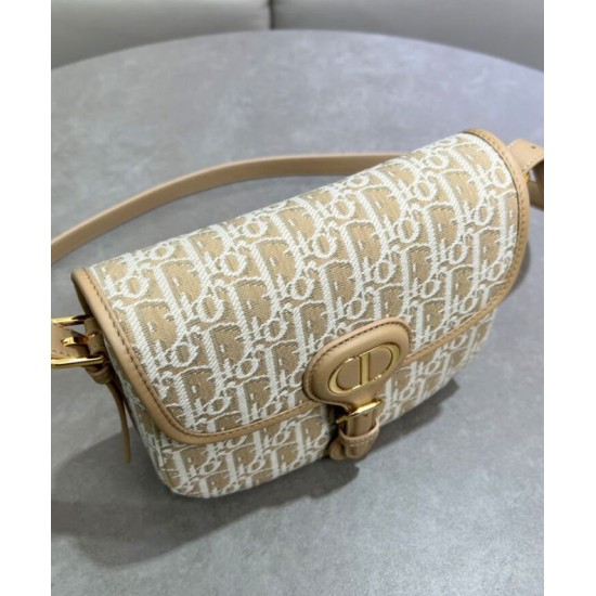 Borsa Dior Bobby Media Replica Dior M9337 Albicocca Imitazione