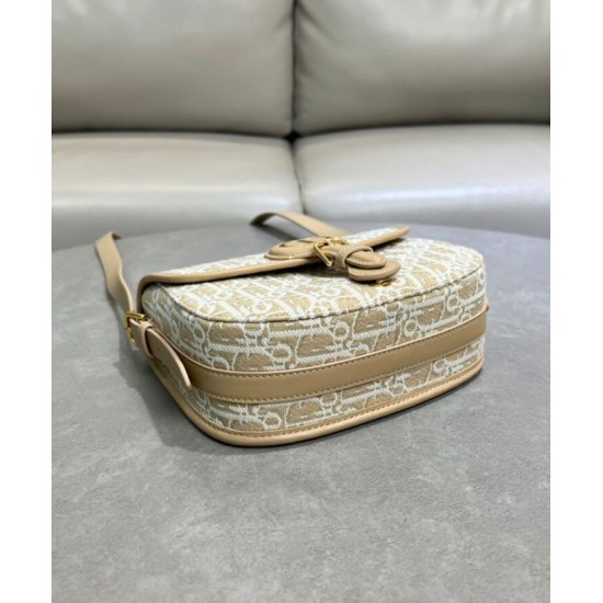 Borsa Dior Bobby Media Replica Dior M9337 Albicocca Imitazione