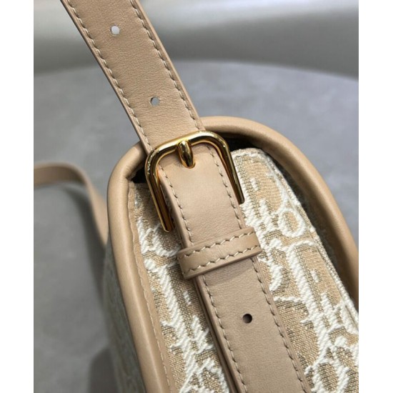 Borsa Dior Bobby Media Replica Dior M9337 Albicocca Imitazione