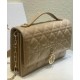 Replica Borsa Dior My Dior con Maniglia Albicocca Imitazioni Falso