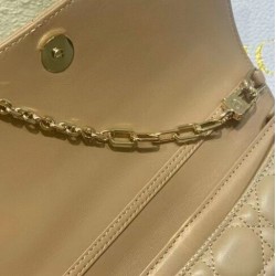 Replica Borsa Dior My Dior con Maniglia Albicocca Imitazioni Falso
