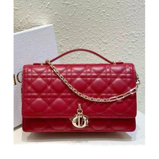 Replica Borsa Dior My Dior con Maniglia Rossa Imitazioni Falso