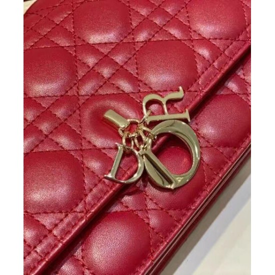 Replica Borsa Dior My Dior con Maniglia Rossa Imitazioni Falso