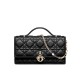 Replica Borsa Dior My Dior con Maniglia 21 cm Nera Imitazioni Falso