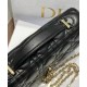 Replica Borsa Dior My Dior con Maniglia 21 cm Nera Imitazioni Falso