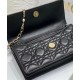 Replica Borsa Dior My Dior con Maniglia 21 cm Nera Imitazioni Falso