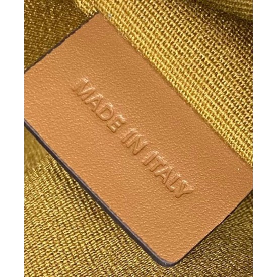 Borsa Celine Teen Celine Lulu replica Celine con stampa logo 120722 Caffè Imitazione