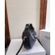 Borsa Hobo Celine Teen Celine Lulu replica Celine in pelle di vitello granata 120723 Nero/Crema Imitazione