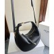 Borsa Hobo Celine Teen Celine Lulu replica Celine in pelle di vitello granata 120723 Nero/Crema Imitazione