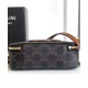 Borsa Half Moon Box con stampa logo Celine replica Celine 10K642 Caffè Imitazione
