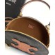 Borsa Half Moon Box con stampa logo Celine replica Celine 10K642 Caffè Imitazione
