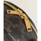 Borsa Half Moon Box con stampa logo Celine replica Celine 10K642 Caffè Imitazione