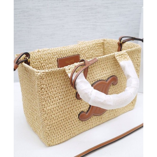 Borsa Celine Cabas Thais Piccola replica Celine 116302 Caffè