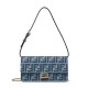 Portafoglio Baguette Fendi con catena replica Fendi 8M0498 Blu Imitazione 