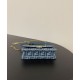 Portafoglio Baguette Fendi con catena replica Fendi 8M0498 Blu Imitazione 