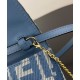 Portafoglio Baguette Fendi con catena replica Fendi 8M0498 Blu Imitazione 