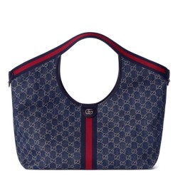 Borsa Gucci Giglio Grande Replica 853971 Blu Imitazione