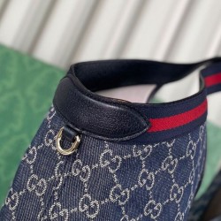 Borsa Gucci Giglio Grande Replica 853971 Blu Imitazione