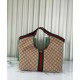 Borsa tote Gucci Giglio grande replica 853971 caffè/blu Imitazione
