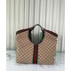 Borsa tote Gucci Giglio grande replica 853971 caffè/blu Imitazione