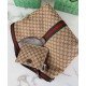 Borsa tote Gucci Giglio grande replica 853971 caffè/blu Imitazione