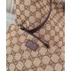Borsa tote Gucci Giglio grande replica 853971 caffè/blu Imitazione