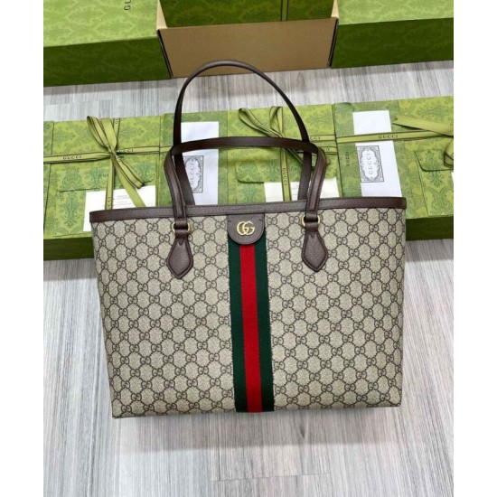 Borsa tote grande Gucci Ophidia Replica AAA 631685 Caffè scuro Imitazione Borsa tote grande Gucci Ophidia Replica AAA 631685 Caffè scuro Imitazione