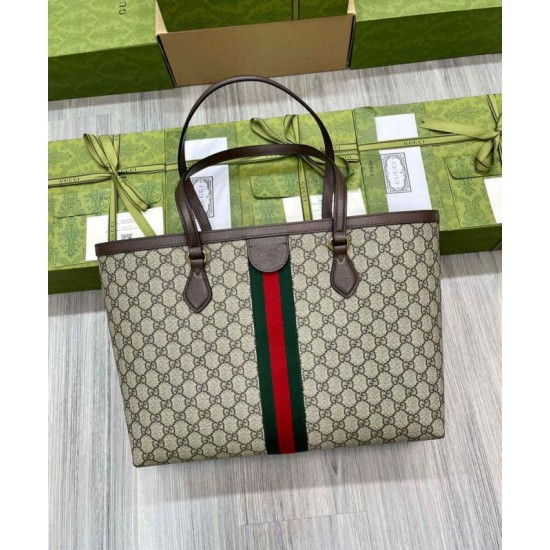 Borsa tote grande Gucci Ophidia Replica AAA 631685 Caffè scuro Imitazione Borsa tote grande Gucci Ophidia Replica AAA 631685 Caffè scuro Imitazione