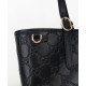 Replica Borsa tote grande Gucci GG Emblem imitazione 815213 Nero Imitazioni Falso