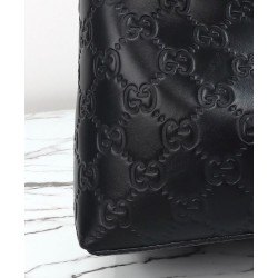 Replica Borsa tote grande Gucci GG Emblem imitazione 815213 Nero Imitazioni Falso