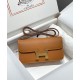 Borsa Hermès Constance Elan Long Clutch Etoupe Epsom Replica Hermès Marrone/Grigio Imitazione