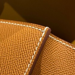 Borsa Hermès Constance Elan Long Clutch Etoupe Epsom Replica Hermès Marrone/Grigio Imitazione