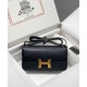 Replica Borsa Hermès Constance Elan Long Clutch Etoupe Epsom Nera Imitazioni Falso