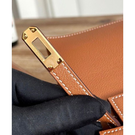 Borsa Hermès Kelly Replica Hermès Danse 22 cm Caffè/Grigio Imitazione Outlet