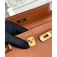 Borsa Hermès Kelly Replica Hermès Danse 22 cm Caffè/Grigio Imitazione Outlet