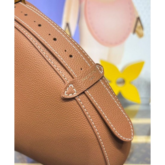 Borsa Louis Vuitton Low Key Cookie MM Replica M14642 Marrone Imitazione
