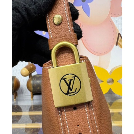 Borsa Louis Vuitton Low Key Cookie MM Replica M14642 Marrone Imitazione