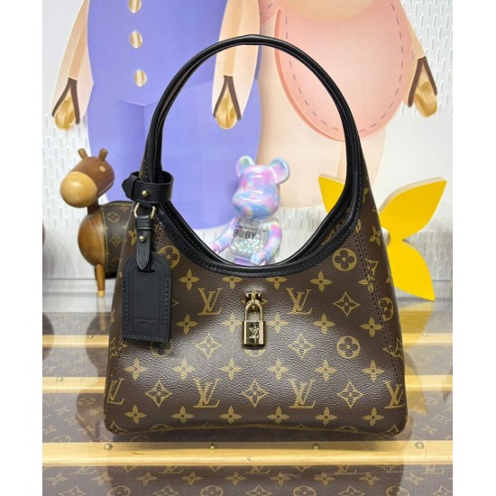 Borsa Louis Vuitton The Drop PM Replica M12940 Marrone Imitazione
