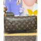 Borsa Louis Vuitton The Drop PM Replica M12940 Marrone Imitazione