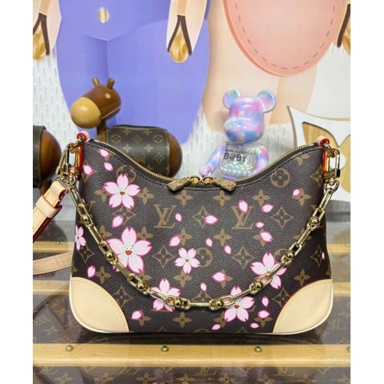 Borsa Louis Vuitton LV x TM Boulogne PM Replica M13265 Marrone Imitazione