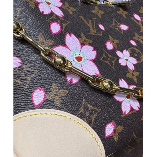 Borsa Louis Vuitton LV x TM Boulogne PM Replica M13265 Marrone Imitazione
