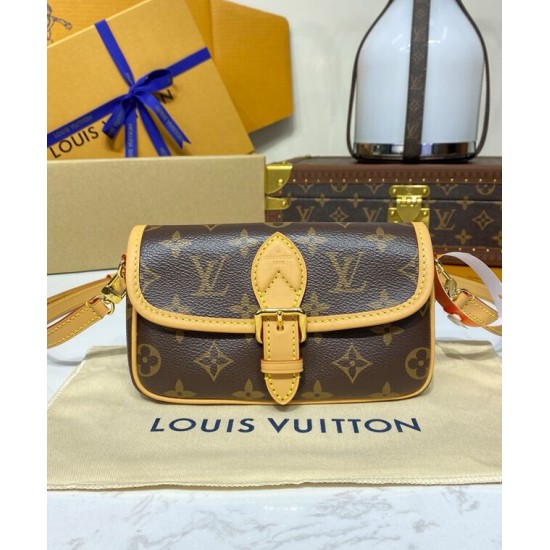 Borsa Nano Diane Louis Vuitton Replica M83298 Marrone Imitazione