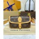 Borsa Nano Diane Louis Vuitton Replica M83298 Marrone Imitazione
