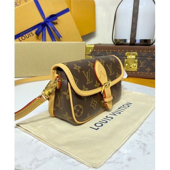 Borsa Nano Diane Louis Vuitton Replica M83298 Marrone Imitazione