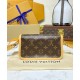 Borsa Nano Diane Louis Vuitton Replica M83298 Marrone Imitazione