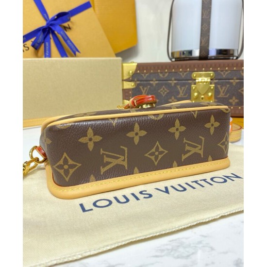 Borsa Nano Diane Louis Vuitton Replica M83298 Marrone Imitazione