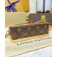 Borsa Nano Diane Louis Vuitton Replica M83298 Marrone Imitazione