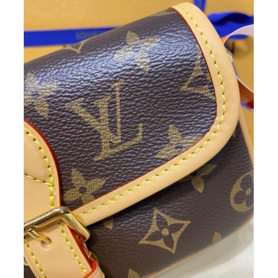 Borsa Nano Diane Louis Vuitton Replica M83298 Marrone Imitazione