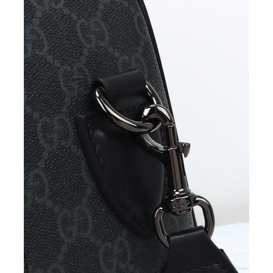 Borsa da viaggio Gucci GG Emblem grande Replica Gucci 821158 Nero Imitazione