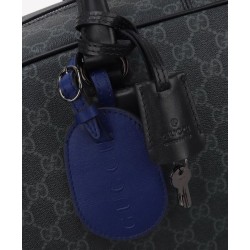 Borsa da viaggio Gucci GG Emblem grande Replica Gucci 821158 Nero Imitazione